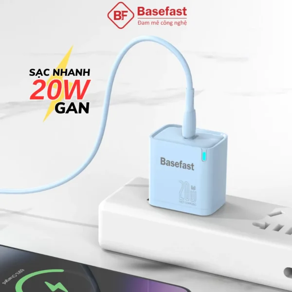 Củ sạc nhanh 20W Basefast-B26 cốc sạc type C công nghệ chống quá tải nhiệt dùng cho ip samsung oppo Củ sạc nhanh 20W Basefast-B26 cốc sạc type C công nghệ chống quá tải nhiệt dùng cho ip samsung oppo