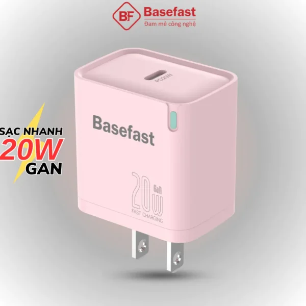 Củ sạc nhanh 20W Basefast-B26 cốc sạc type C công nghệ chống quá tải nhiệt dùng cho ip samsung oppo Củ sạc nhanh 20W Basefast-B26 cốc sạc type C công nghệ chống quá tải nhiệt dùng cho ip samsung oppo