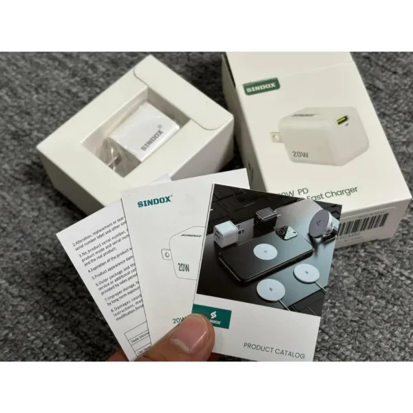 Củ sạc nhanh 20W giá rẻ Sindox công nghệ GAN