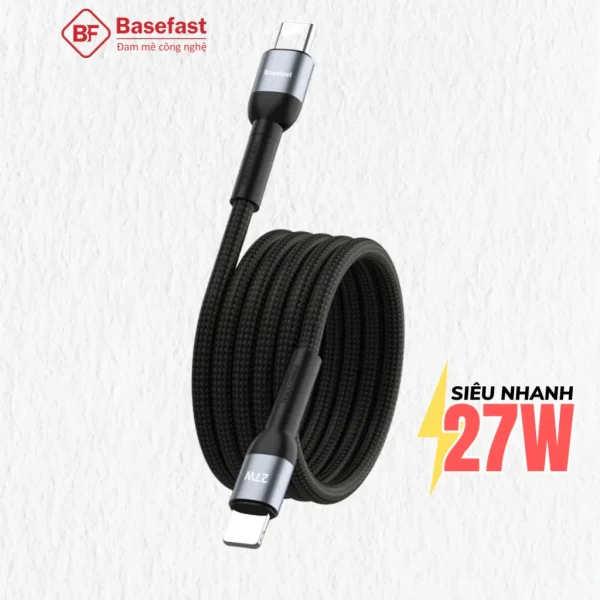 Cáp sạc Basefast CS16 PD 27W Đóng Hộp dành cho ip 8-14prm