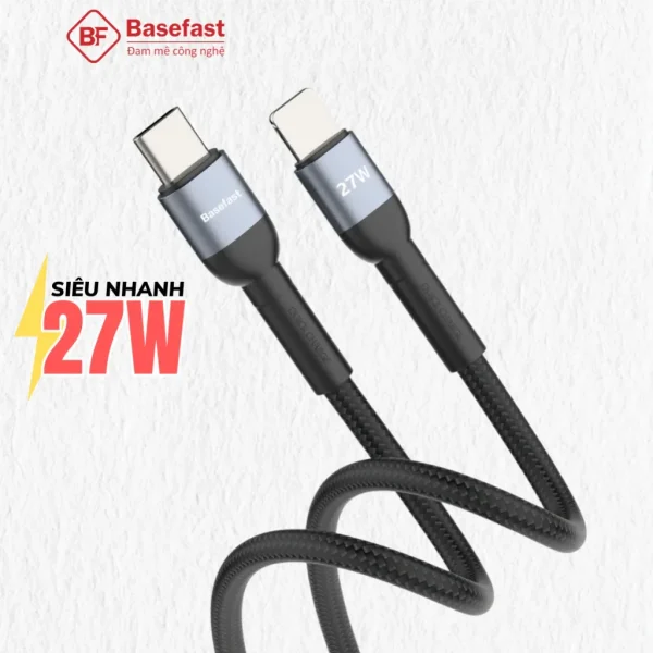 Cáp sạc Basefast CS16 PD 27W Đóng Hộp dành cho ip 8-14prm