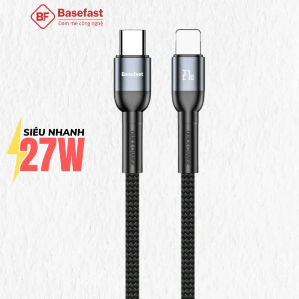 Cáp sạc Basefast CS16 PD 27W Đóng Hộp dành cho ip 8-14prm