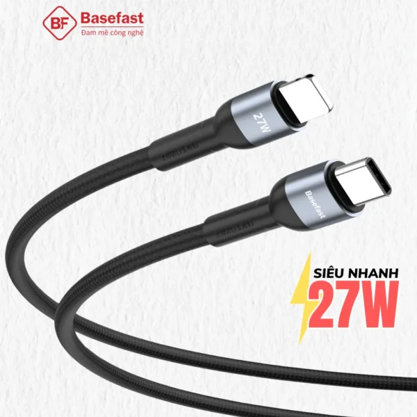 Cáp sạc Basefast CS16 PD 27W Đóng Hộp dành cho ip 8-14prm