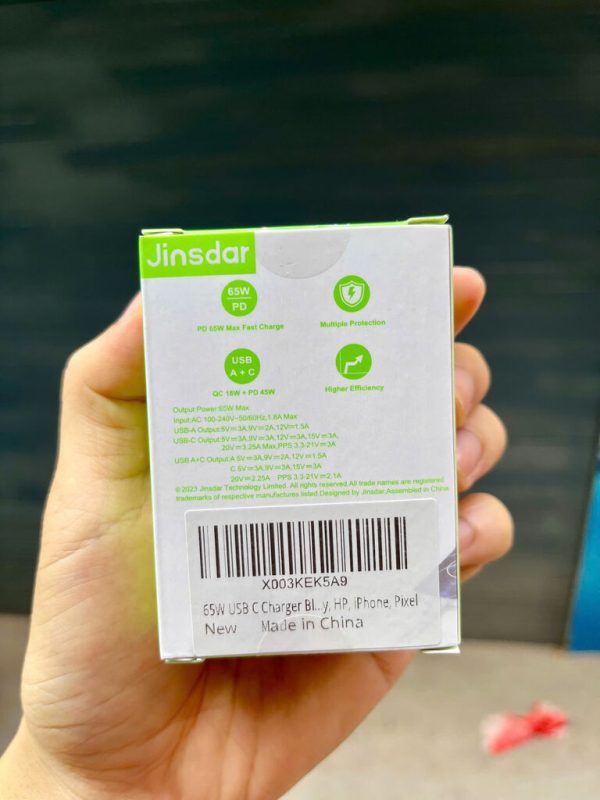 Củ sạc nhanh 65W Jinsdar