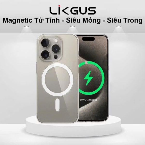 Ốp lưng Likgus (PC) cứng có hỗ trợ sạc từ tính