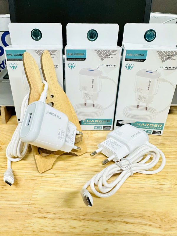 Sạc Liền dây Kim Cương 823 Micro (2.1A)