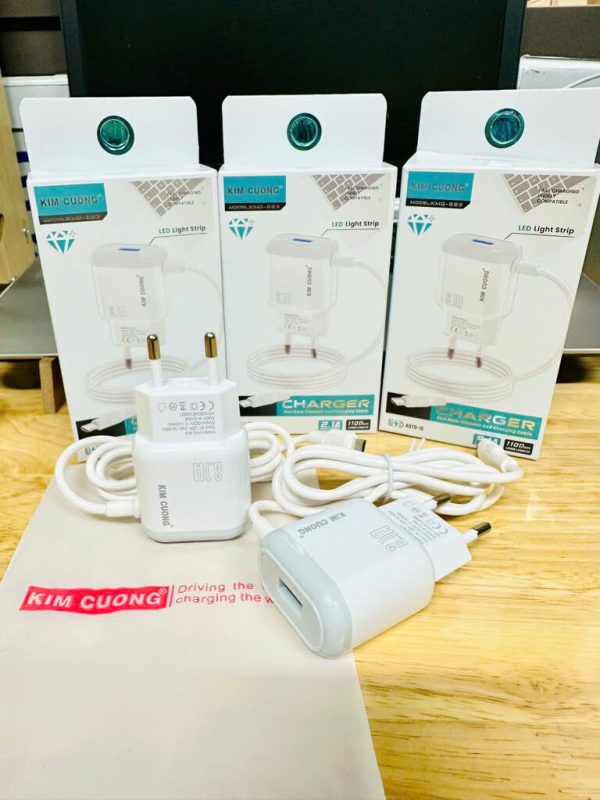 Sạc Liền dây Kim Cương 823 Micro (2.1A)