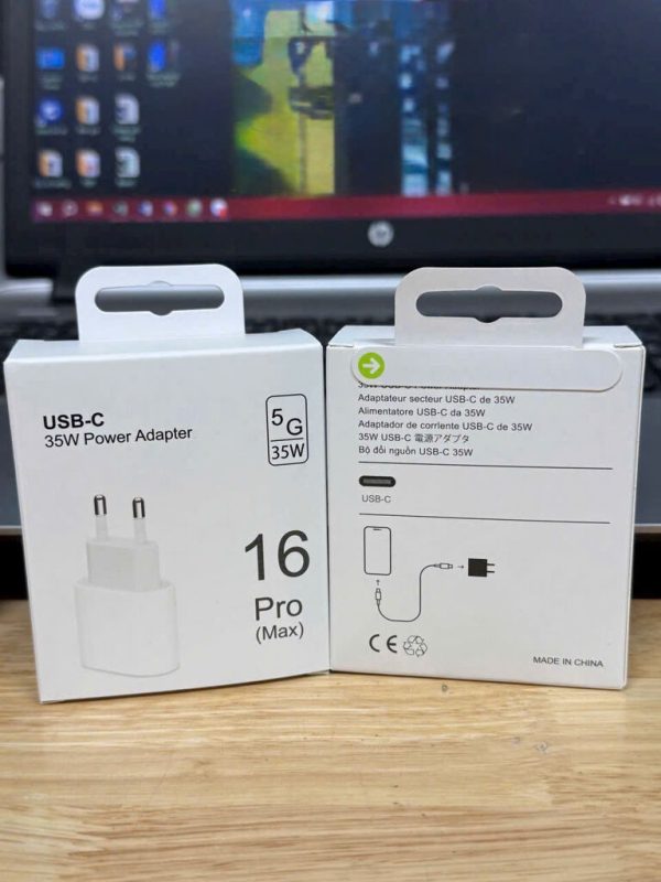 CỦ SẠC 35W IPHONE 16PROMAX ĐỦ DÒNG - HÀNG FAKE ( HÀNG KHÔNG LOGO )