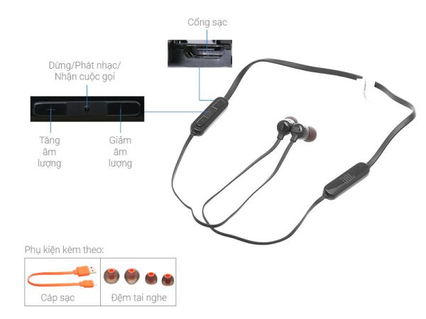 Tai Nghe Bluetooth Hãng JBL TUNE 110BT