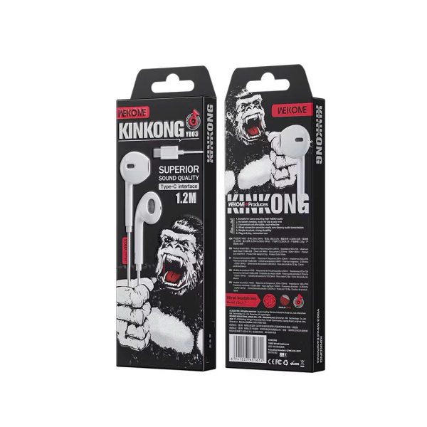 Tai nghe có dây Wekome YB-03 chân cắm Type C