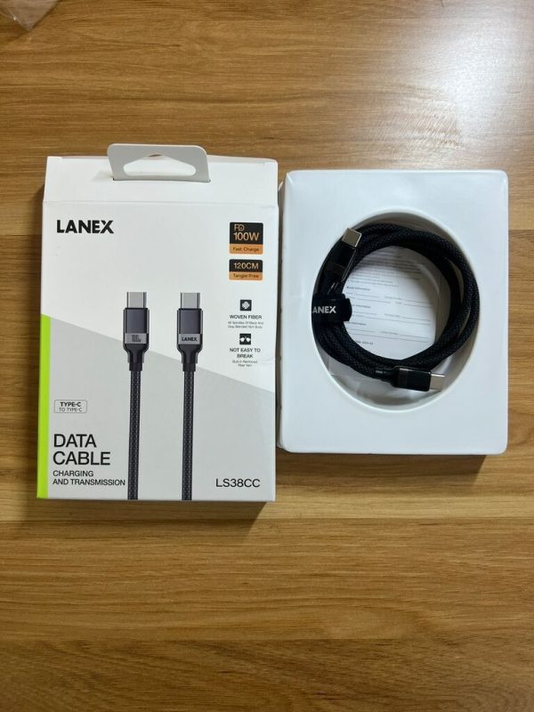 Cáp sạc 100W C-C Lanex LS38CC