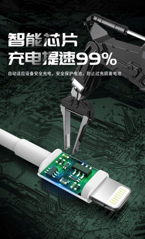 Cáp sạc nhanh PD 27w C to L hãng BXE, Model: PD27w Cable