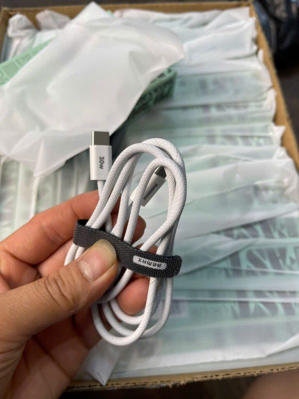 Cáp dữ liệu bện sạc nhanh PD 30W Chelectricy Series RC-C010 C-C