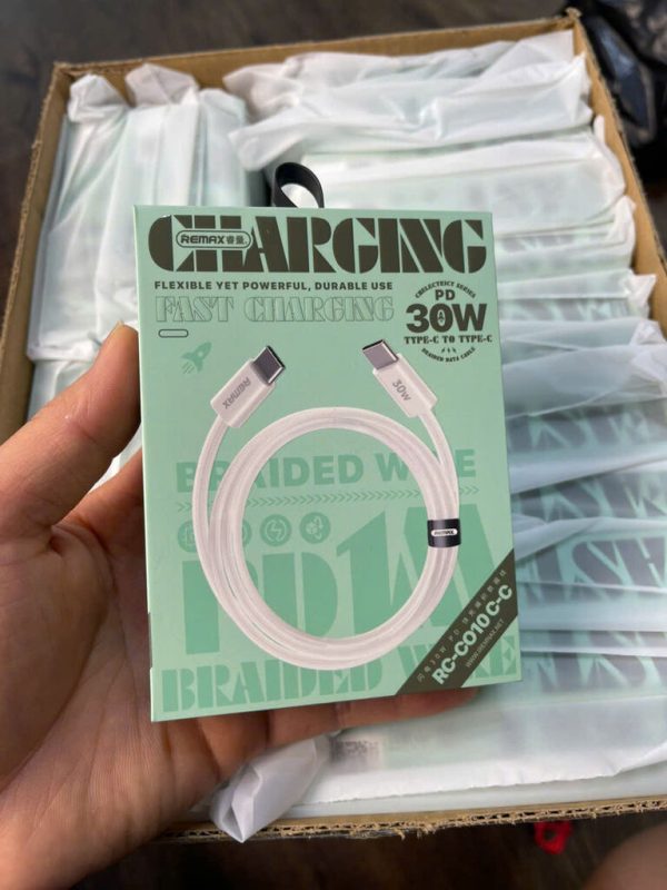 Cáp dữ liệu bện sạc nhanh PD 30W Chelectricy Series RC-C010 C-C