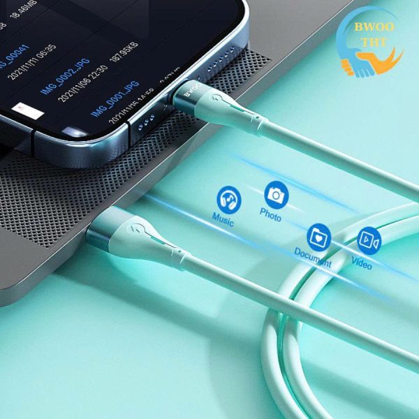 Cáp Sạc Nhanh USB to Micro BWOO Silicon Cho các dòng máy samsung oppo xiaomi huawei..BH 12 tháng