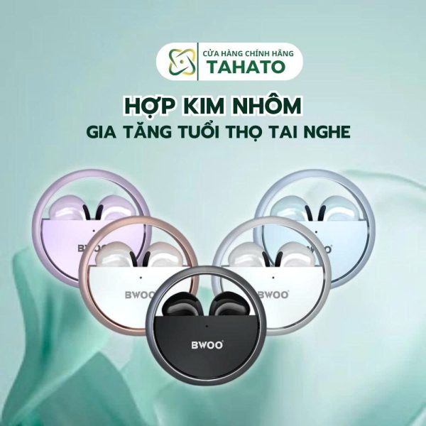Tai nghe Bluetooth BW74 Tai Nghe Không Dây chính hãng Bwoo Cao cấp hợp kim nhôm pin trâu Mic chống ồ Tai nghe Bluetooth BW74 Tai Nghe Không Dây chính hãng Bwoo Cao cấp hợp kim nhôm pin trâu Mic chống ồ