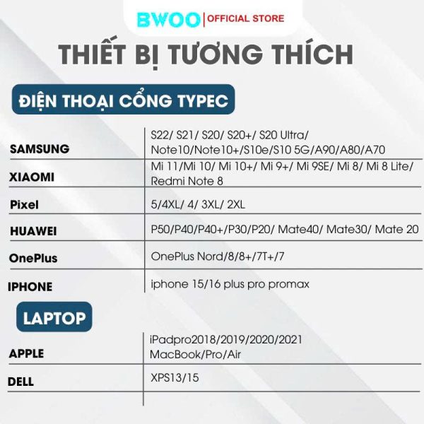 Jack Chuyển Đổi Tai NgheType-C Sang 3.5mm Chính Hãng BWOO SX-80