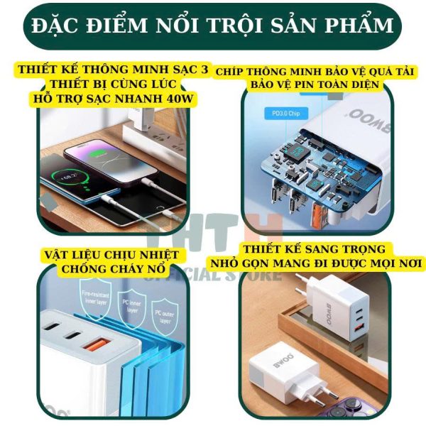 Củ Sạc Bwoo 40W
