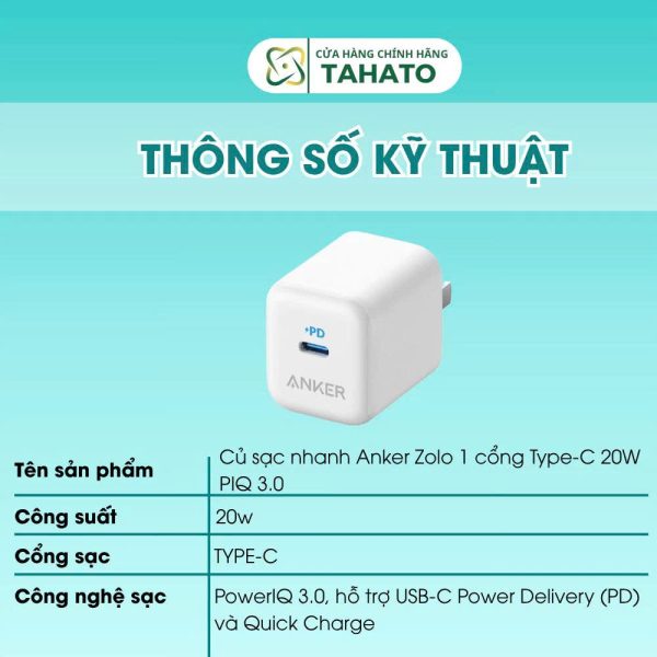 Củ sạc nhanh ANKER