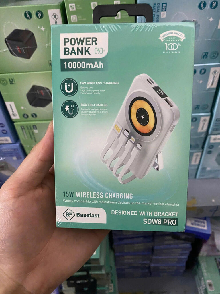 Pin không dây sạc nhanh SDW8 Pro ( liền 4 cáp )