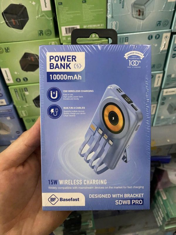 Pin không dây sạc nhanh SDW8 Pro ( liền 4 cáp )