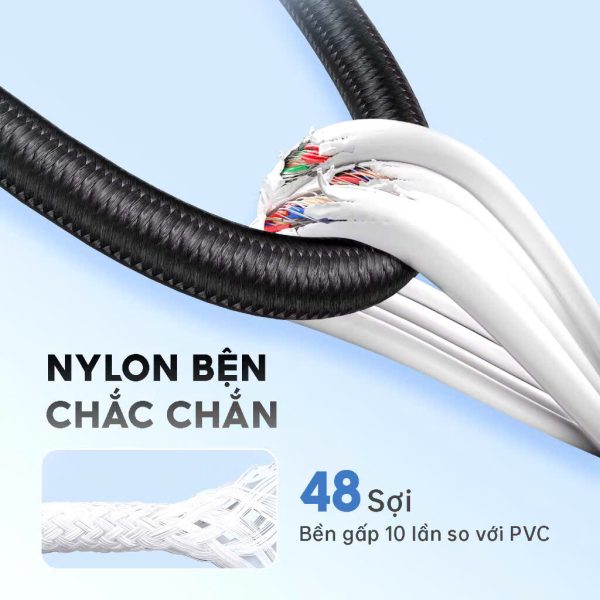 Dây Sạc Nhanh 1Hora CAB273 Cáp Type C to Lightning Dài 1M Sạc Nhanh 3A, Chất Liệu Dây Dù