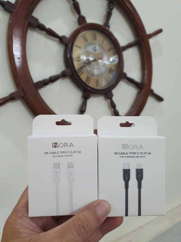 Dây Sạc Nhanh 1Hora CAB273 Cáp Type C to Lightning Dài 1M Sạc Nhanh 3A, Chất Liệu Dây Dù