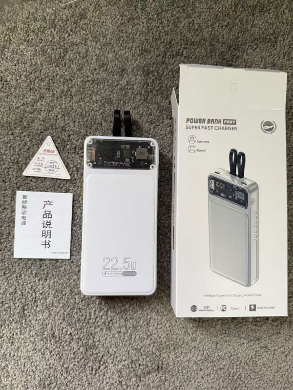 Pin dự phòng 20.000mAh, sạc nhanh kèm cáp, POWER BANK FAST – Super Fast Charger