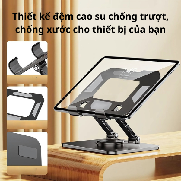 Giá Đỡ Máy Tính Bảng P2, Xoay Linh Hoạt 360°, Chất Liệu Kim Loại, Gập Gọn - Thùng 60 Cái