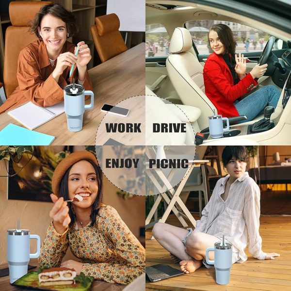 Ly Giữ Nhiệt WATERSY 980ml – note Chọn màu NAM - NỮ, Tặng kèm Ống Hút Inox và Que Rửa