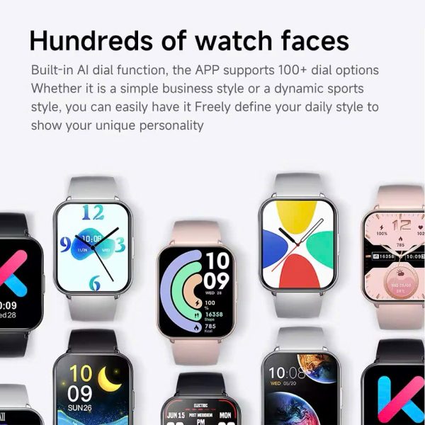 Đồng Hồ Thông Minh KUMI M2 1.83 inch HD | ChatGPT AI | 100+ Chế Độ Thể Thao