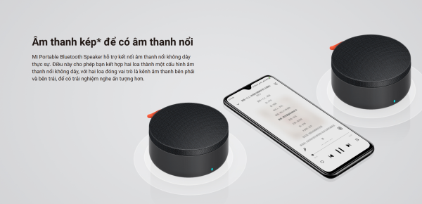 Loa Bluetooth Xiaomi Mi Portable Bluetooth Speaker Mini, có thể ghép nối 2 loa