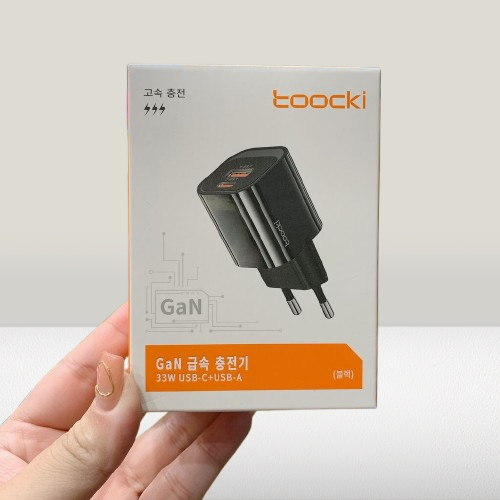 Củ sạc nhanh Toocki 33W GaN USB-C + USB-A