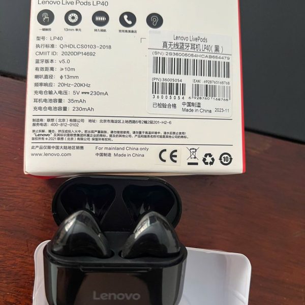 Tai nghe Bluetooth Lenovo LivePods LP40-Âm bass mạnh Bluetooth 5.0 ổn định