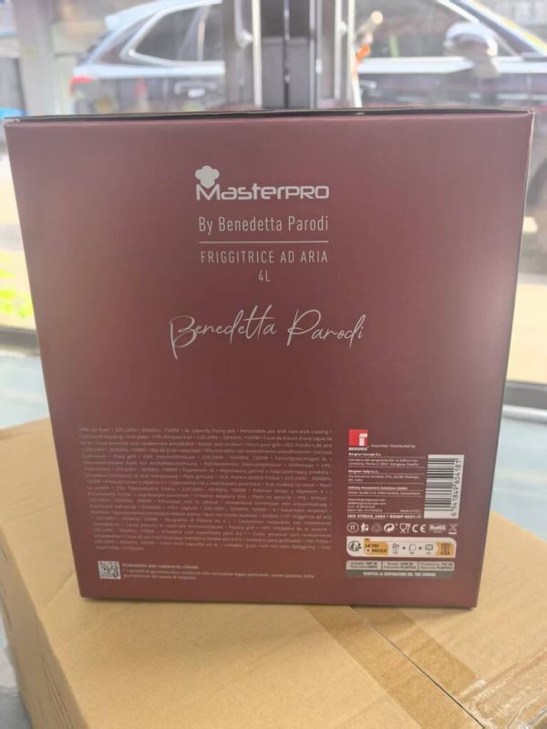 Nồi chiên không dầu 4L Masterpro by Benedetta Parodi ( thương hiệu Italy )