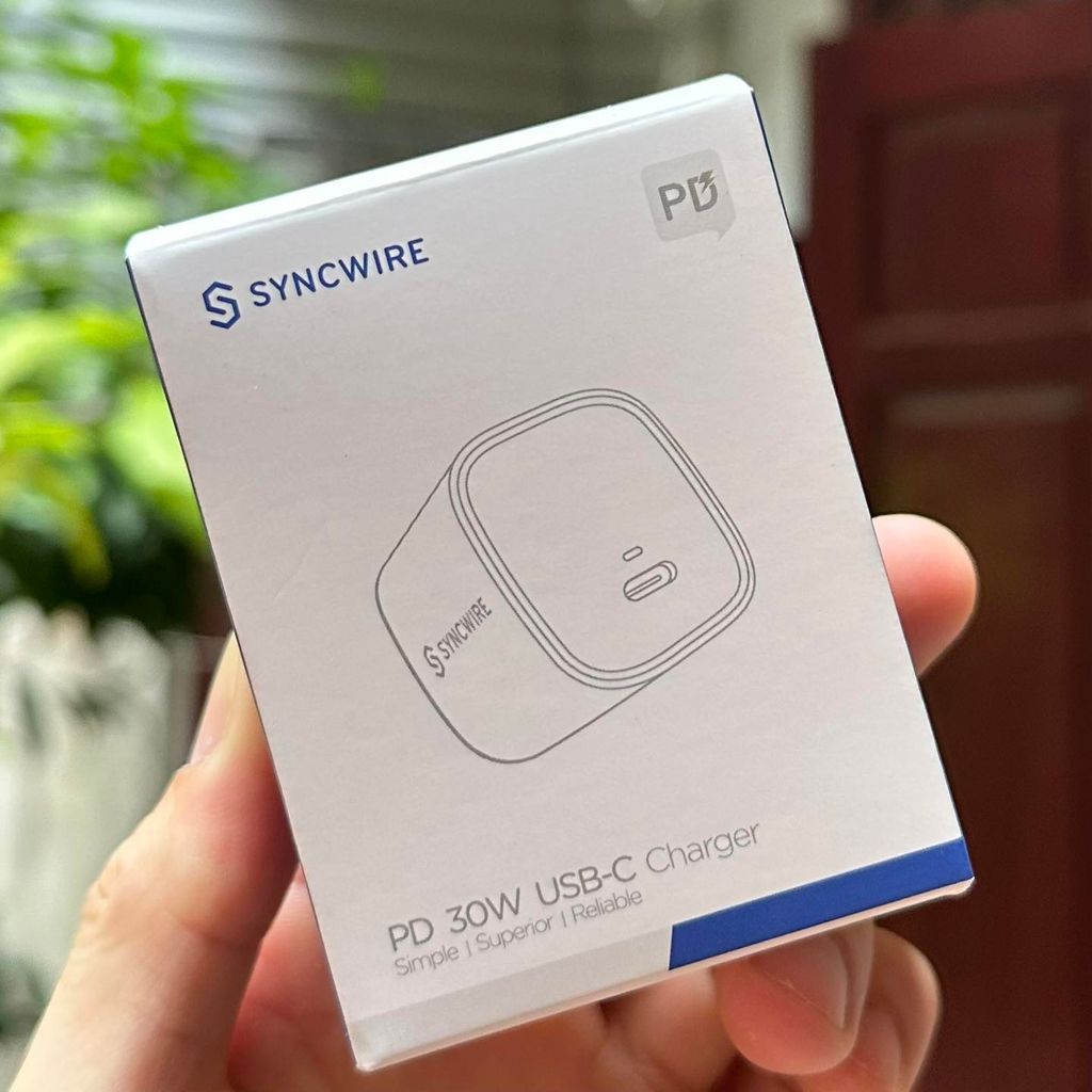 Củ sạc nhanh GaN 30w Synwire, hỗ trợ siêu nhanh PPS