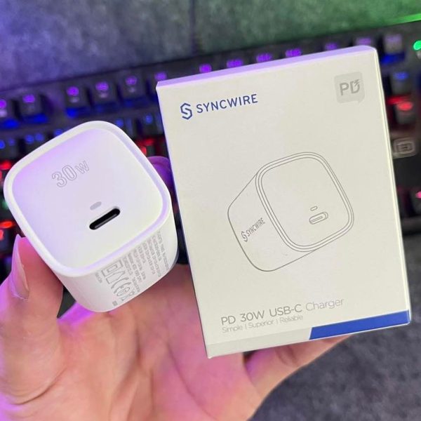 Củ sạc nhanh GaN 30w Synwire, hỗ trợ siêu nhanh PPS