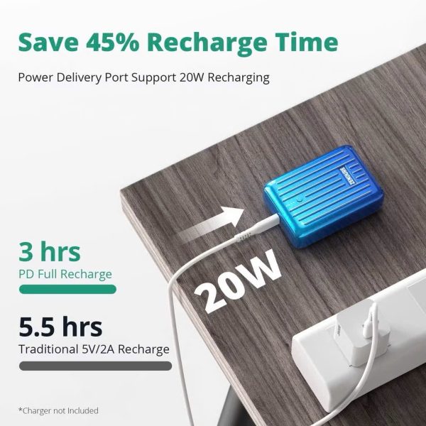 Sạc dự phòng Zendure SuperMini 10.000mAh – Sạc nhanh 20W, thương hiệu USA - Tím