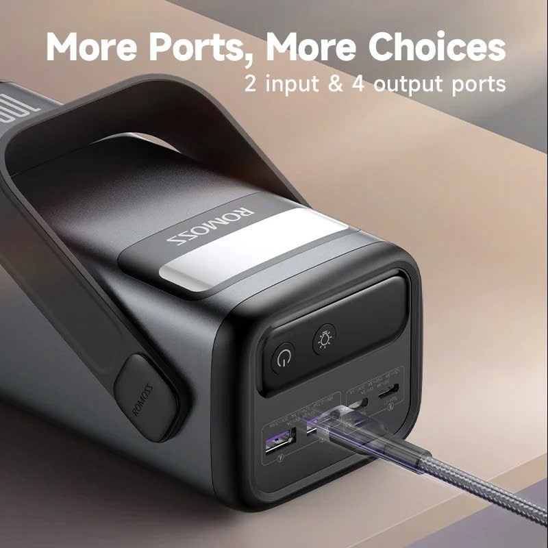 ⚡ Pin sạc dự phòng ROMOSS PMT60 – 60.000mAh | 100W sạc nhanh 2 chiều ⚡ Pin sạc dự phòng ROMOSS PMT60 – 60.000mAh | 100W sạc nhanh 2 chiều - Ảnh 2