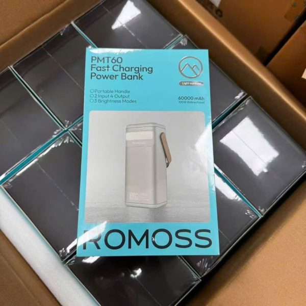 ⚡ Pin sạc dự phòng ROMOSS PMT60 – 60.000mAh | 100W sạc nhanh 2 chiều