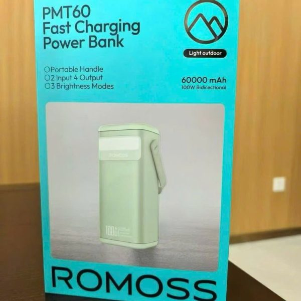 ⚡ Pin sạc dự phòng ROMOSS PMT60 – 60.000mAh | 100W sạc nhanh 2 chiều