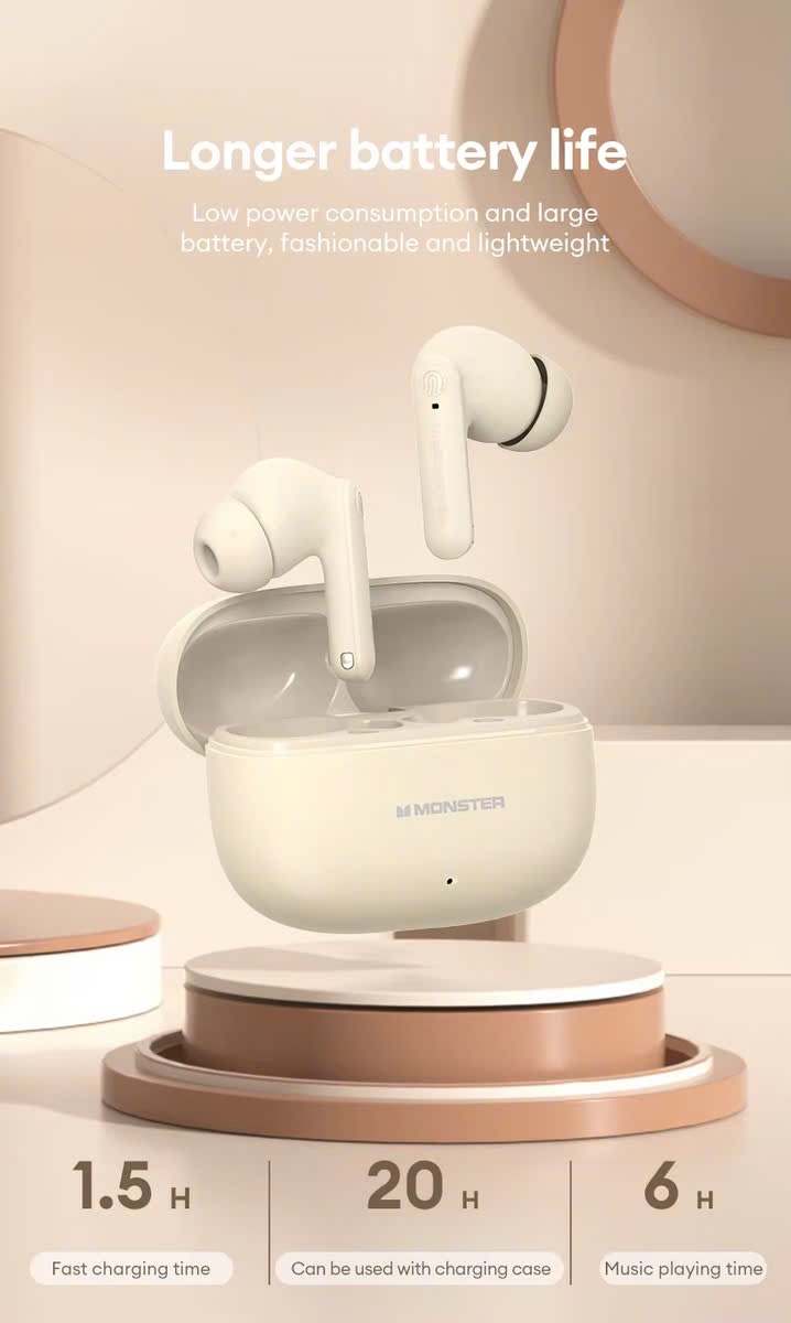 Tai nghe Bluetooth Monster XKT27 – Chống Ồn Chủ Động, Âm Thanh HIFI Tai nghe Bluetooth Monster XKT27 – Chống Ồn Chủ Động, Âm Thanh HIFI - Ảnh 8