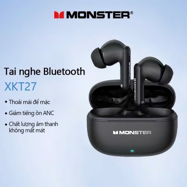 Tai nghe Bluetooth Monster XKT27 – Chống Ồn Chủ Động, Âm Thanh HIFI