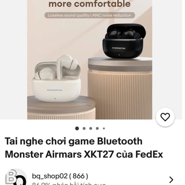 Tai nghe Bluetooth Monster XKT27 – Chống Ồn Chủ Động, Âm Thanh HIFI