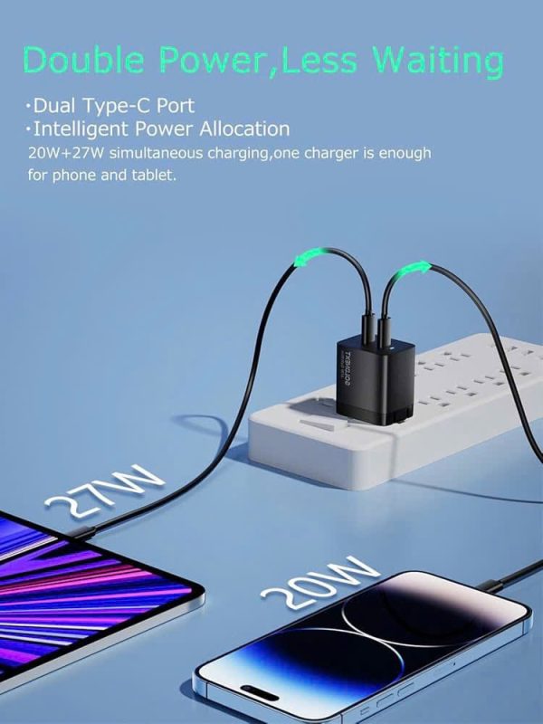 Bộ Sạc Nhanh GOLDNEXT 47W USB-C GaN Mini Charger - Nhỏ gọn, siêu mạnh mẽ