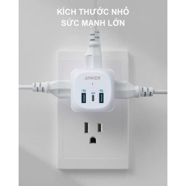 Ổ cắm điện ANKER 321 Power Strip - Nhỏ gọn, tiện lợi, an toàn