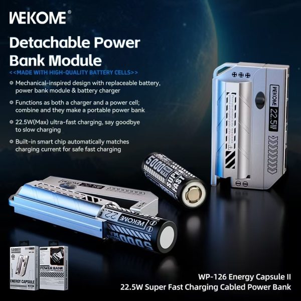 PIN WEKOME WP 126 5.000MAH PIN RỜI