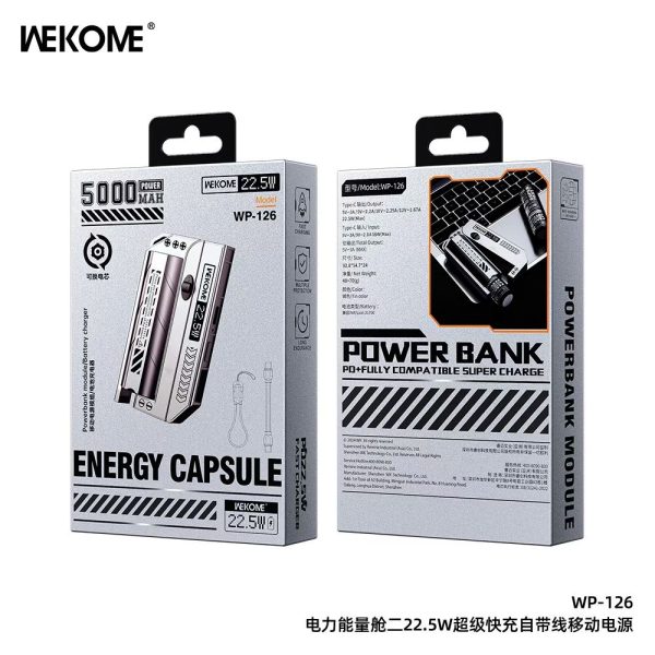 PIN WEKOME WP 126 5.000MAH PIN RỜI