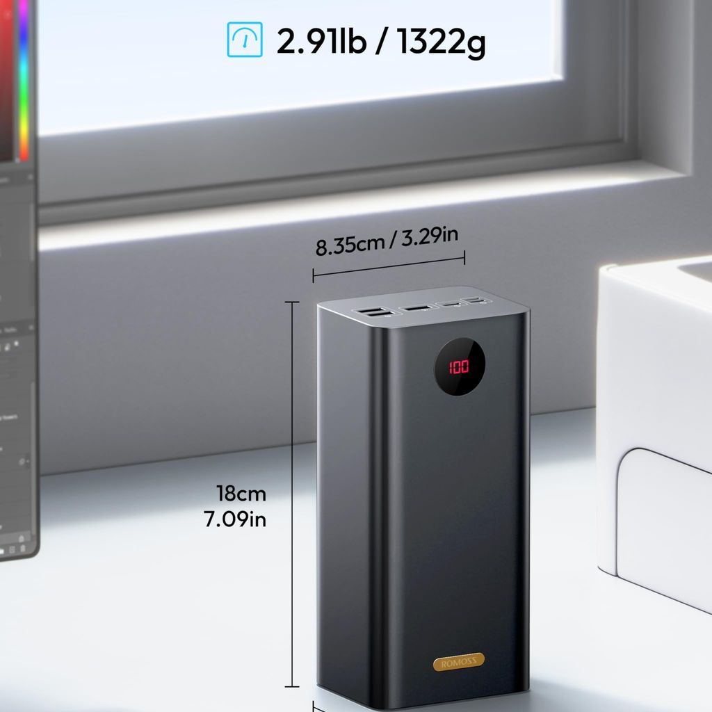 Pin dự phòng ROMOSS 60.000mAh PEA57, sạc nhanh 22.5W ( new ko hộp ) Pin dự phòng ROMOSS 60.000mAh PEA57, sạc nhanh 22.5W ( new ko hộp ) - Ảnh 4