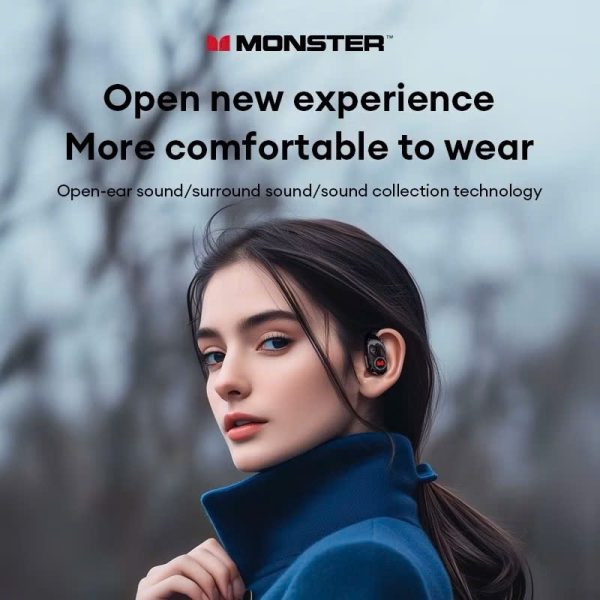Tai nghe Bluetooth Monster 5.4, HIFI 3D, pin 20h, chế độ kép, lọc ồn thông minh